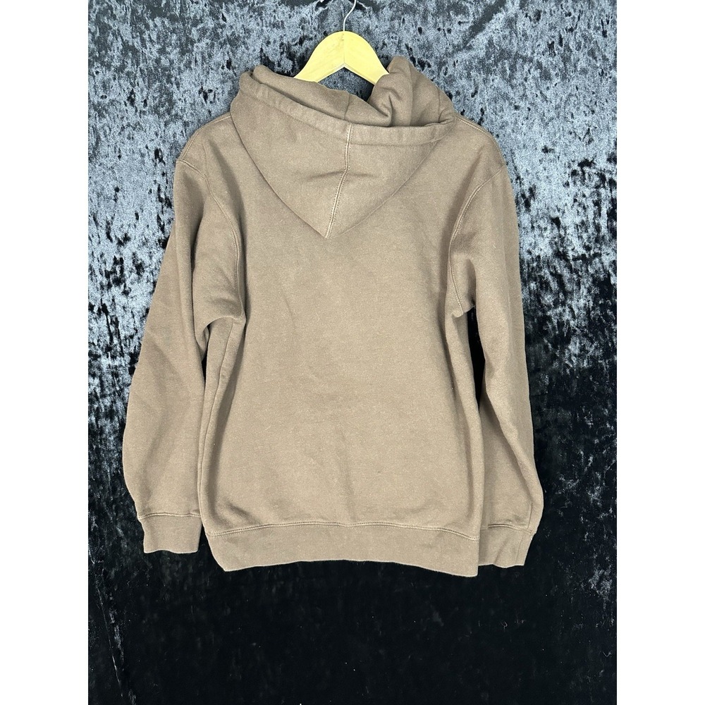 40s & Shorties Hoodie Mens S Brown Crash Graphic Logo Pullover Long Sleeve - Picture 4 of 6